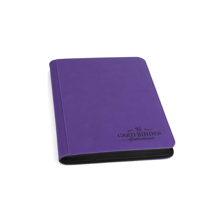 Card Collections 9PKT Zippered Binder 540CT W/Sleeves (Options Available)