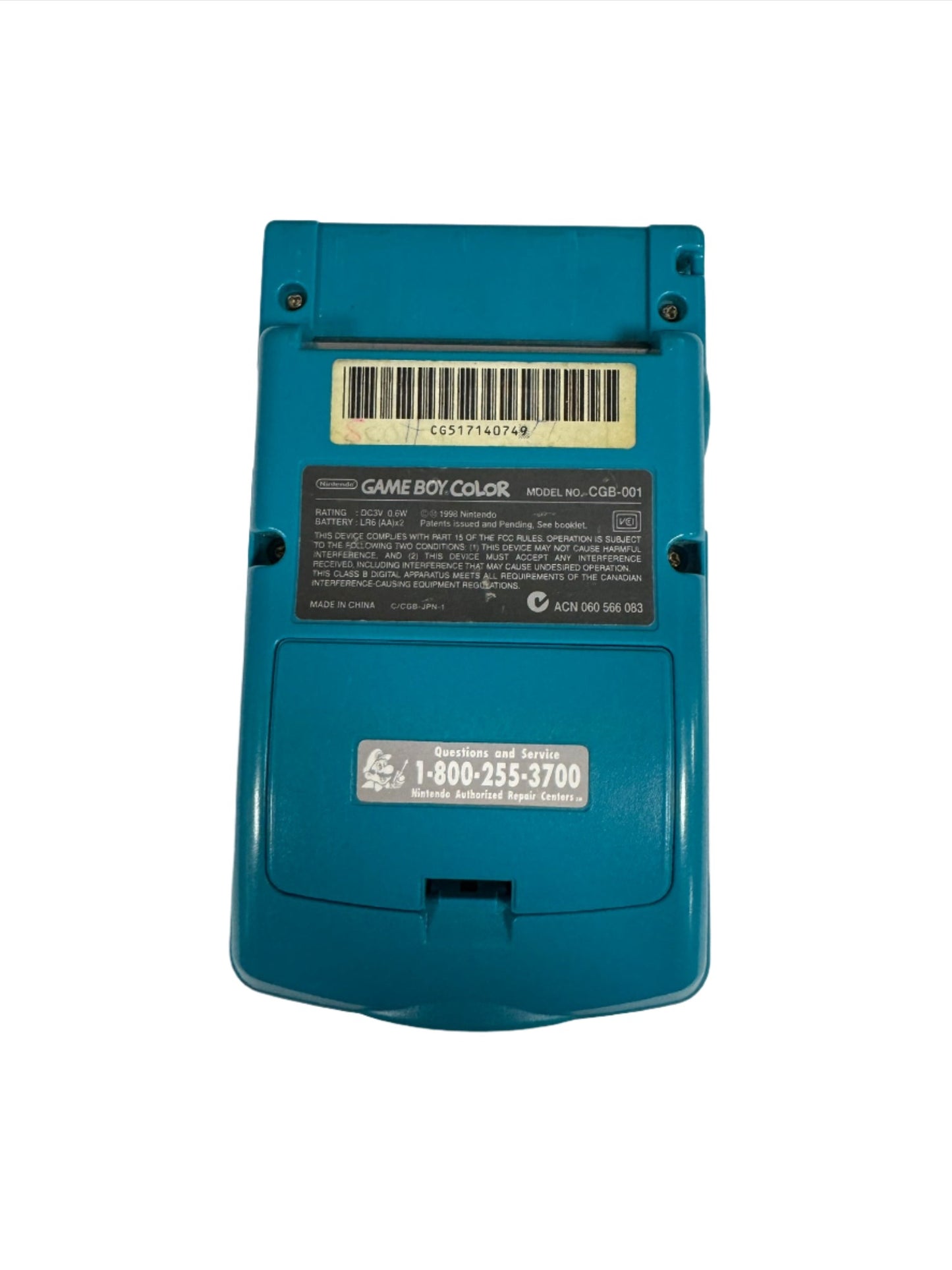 Nintendo Game Boy Color (Teal)