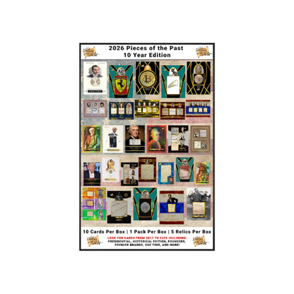2026 Pieces of The Past 10 Year Edition Hobby Box