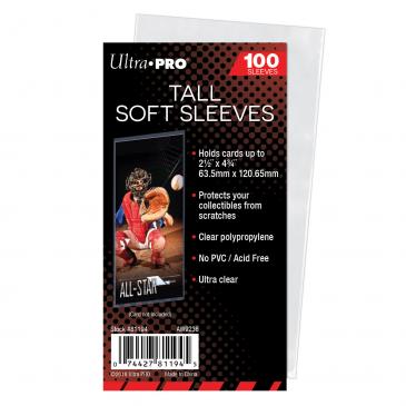 Ultra Pro Tall Soft Sleeves - 100ct